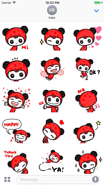 Chili Girl - Cute stickers for iMessage