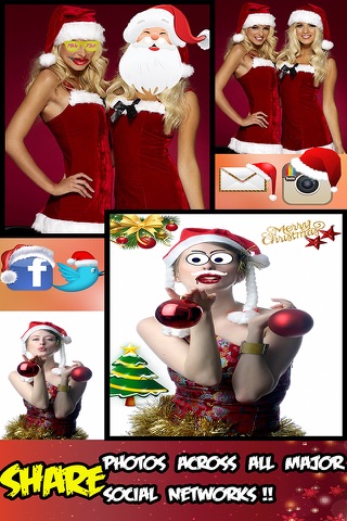 Merry Christmas Funny Emoji Photo Booth camera fx screenshot 4