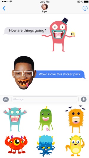 Monster Animated Stickers for iMessage App(圖4)-速報App