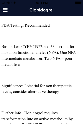 Pharmacogenetics screenshot 4