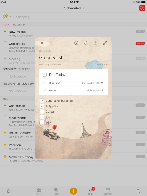 Awesome Note 2 for iPad (+To-do/Calendar/Task) screenshot-4