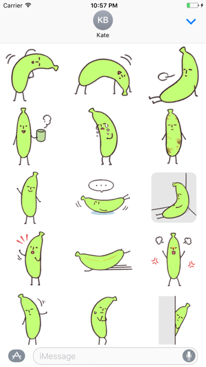 Banana stickers pack for iMessage(圖1)-速報App