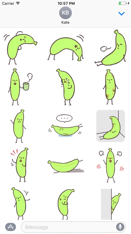 Banana stickers pack for iMessage