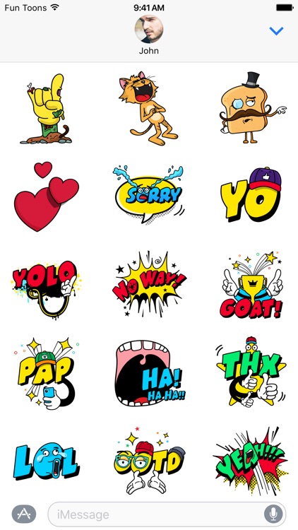 Fun Toons stickers: Mega fun for your daily chats! screenshot-3