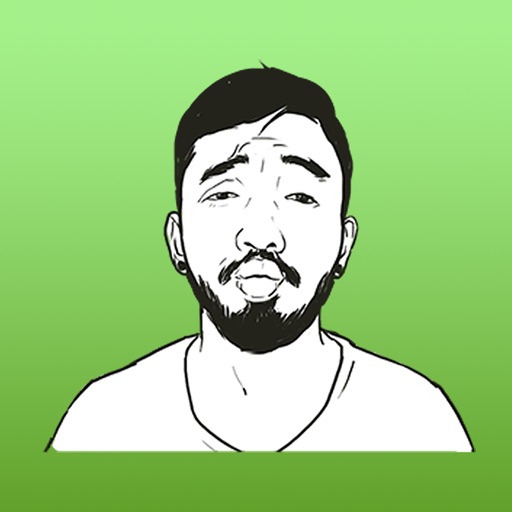 Animated The Man with Cool Beard Sticker Pack icon