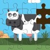 Cow Cartoons Jigsaw Puzzle : Free for Kids