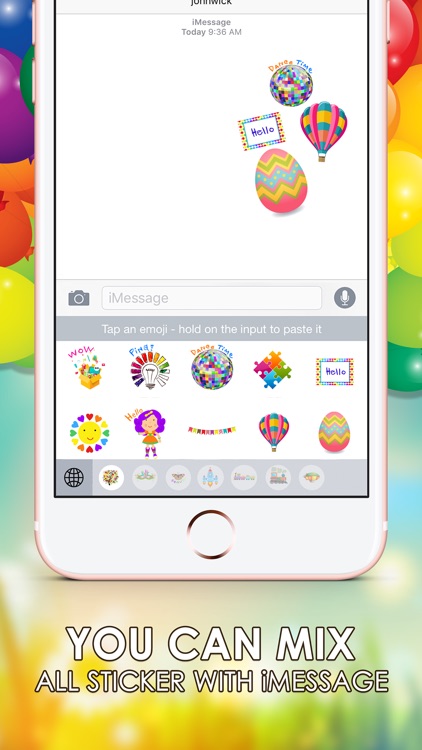 Colorful Emoji Stickers Keyboard Themes ChatStick