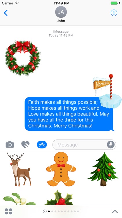 Merry Christmas Emoji Sticker - DHS Pack 02