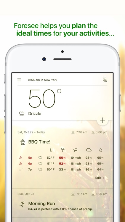 Foresee: Your Personal Activity Forecast screenshot-0