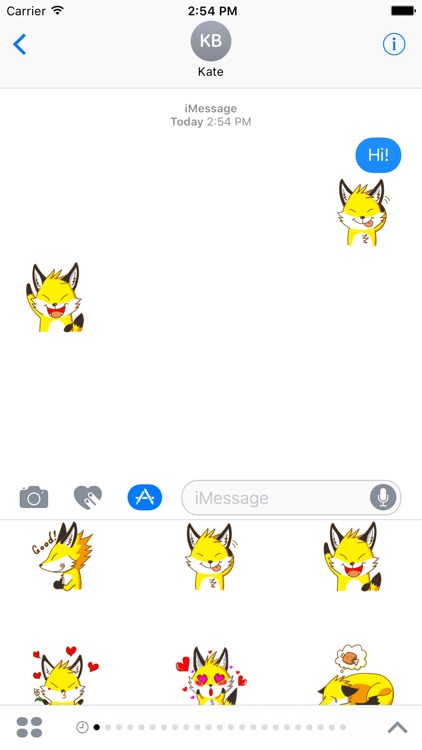 Little Golden Fox Sticker screenshot-3