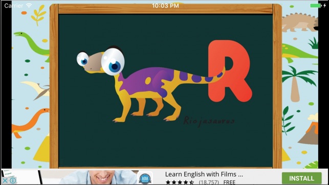 Dinosaurs ABC Vocabulary Baby Kindergarten Skill(圖3)-速報App