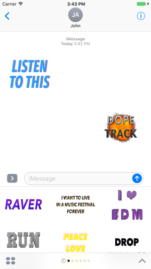 EDM Stickers for iMessage, 電子舞曲(圖3)-速報App