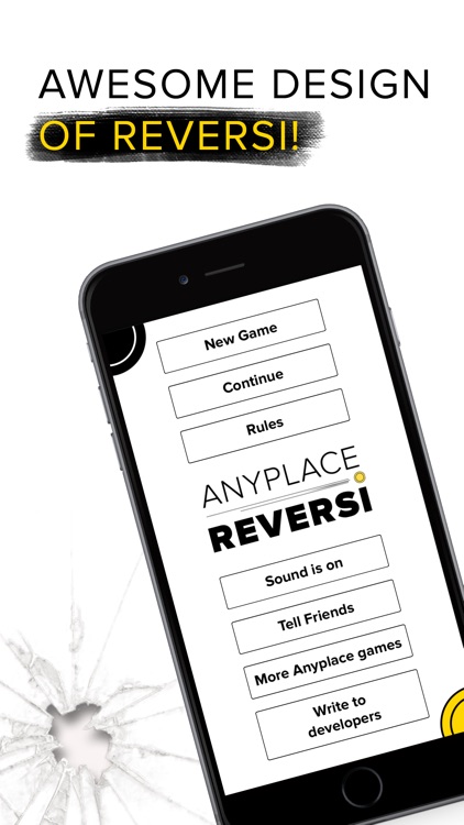 Anyplace Reversi - Othello : black & white screenshot-3
