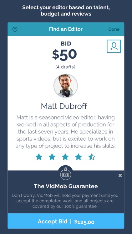 VidMob: A Marketplace to Hire Pro Video Editors screenshot-3