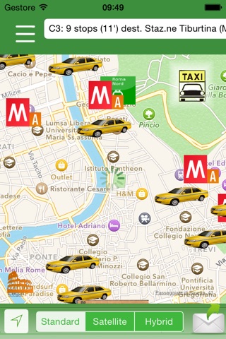 In Arrivo Express - buses and taxis on your map screenshot 2