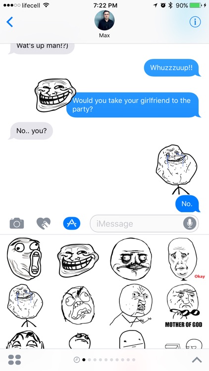 Trollface Stickers