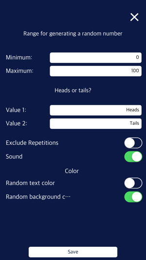 Number Randomiser + (heads or tails)(圖5)-速報App