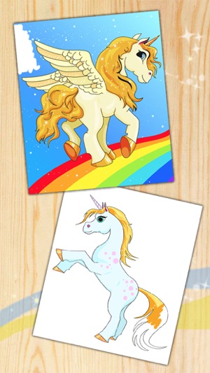 Unicorn & pegasus coloring pages – Premium(圖2)-速報App