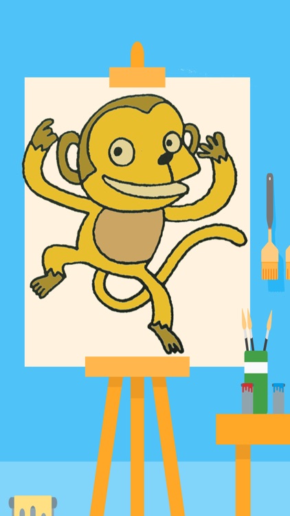 Monkey Coloring Game for Kids Second Edition