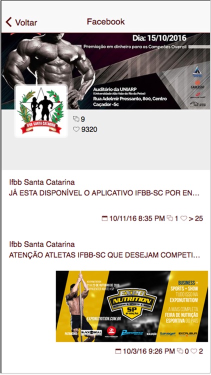 IFBBSC |FEDERAÇÃO CATARINENSE DE CULTURISMO screenshot-4