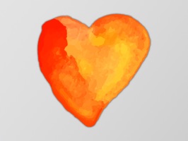 These beautiful watercolor hearts are sure to spread love and cheer to all your friends and family