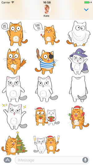 Cartoon Cats - Stickers for iMessage(圖3)-速報App