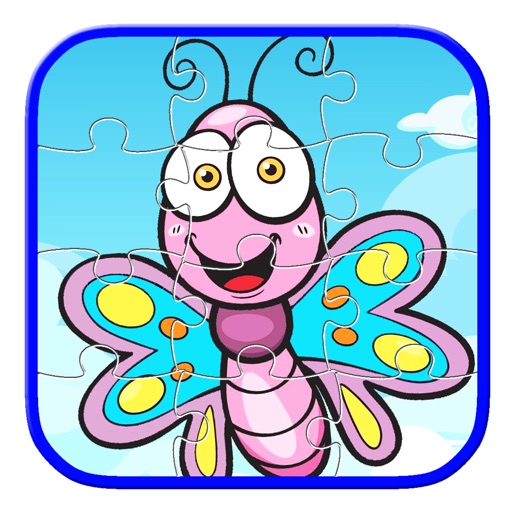Kids Butterfly Game Jigsaw Puzzle Edition Icon