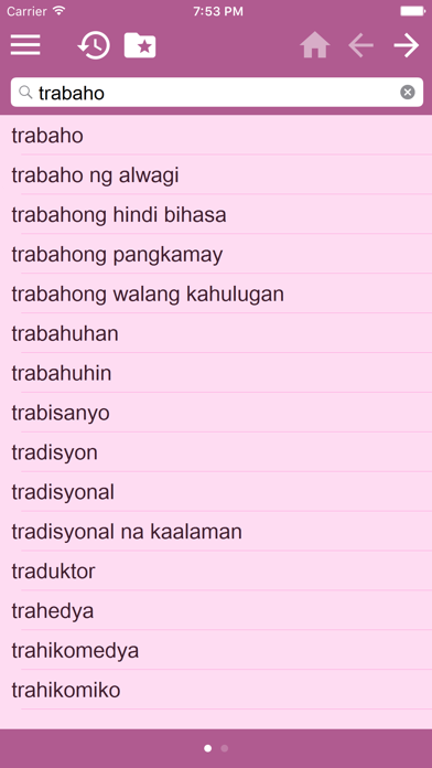 Arabic Tagalog Dictionary screenshot 3