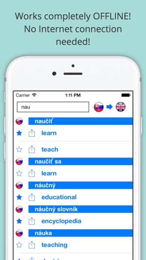 Offline English Slovak Dictionary with Voice(圖1)-速報App