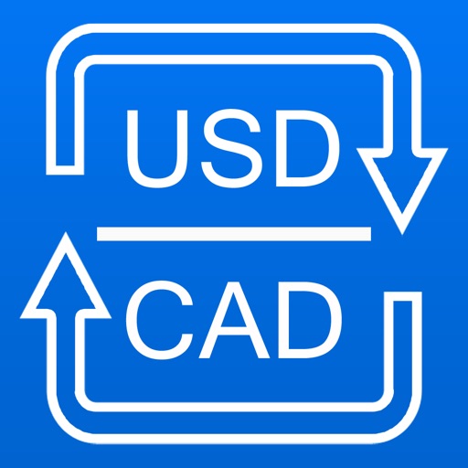 US Dollars to Canadian Dollars currency converter icon