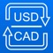 US Dollars to Canadian Dollars currency converter