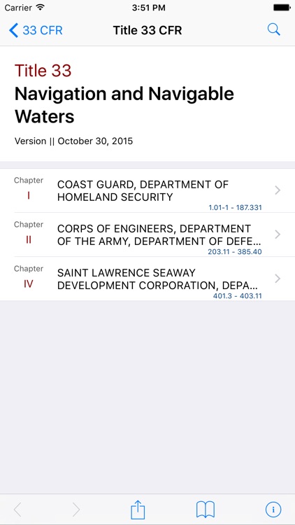 33 CFR - Navigation and Navigable Water (LawStack)