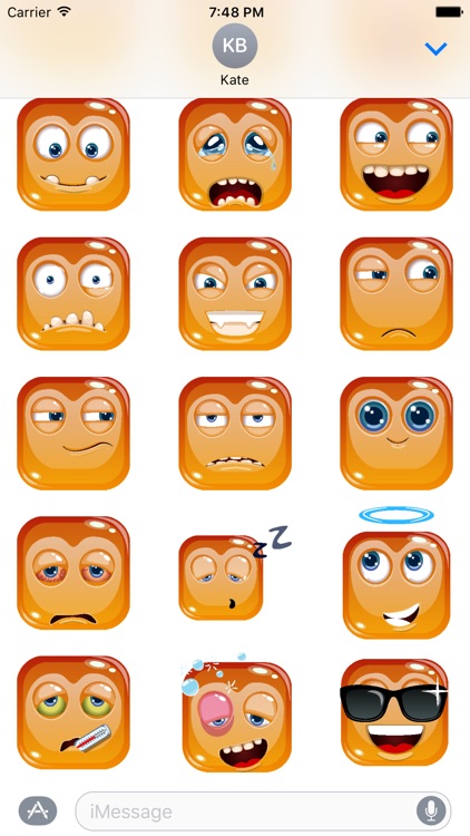 Square Emoji Stickers for iMessage