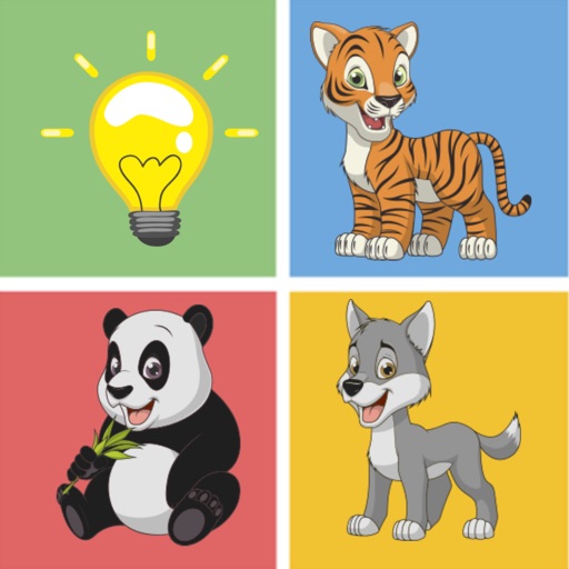 Cute Animal pairs matching remember game preschool iOS App