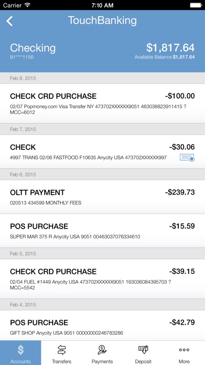 TouchBanking screenshot-3