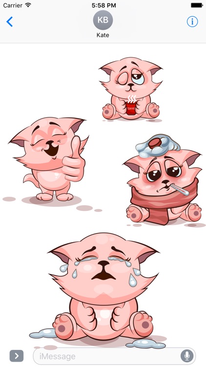 Adorable Cat Emoji Stickers