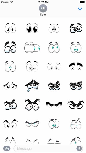 Cartoon Eyes Sticker Pack!(圖1)-速報App