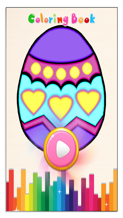 How to cancel & delete Easter Eggs Kids Coloring Book - Game for Kids from iphone & ipad 4