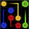 Download Bloom Flower for having fun with amazing colors, connect lines and start blooming with the movement of your fingers as link seeds in different directions