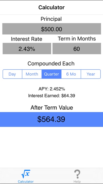CD Check - Certificate of Deposit Mobile Calculator
