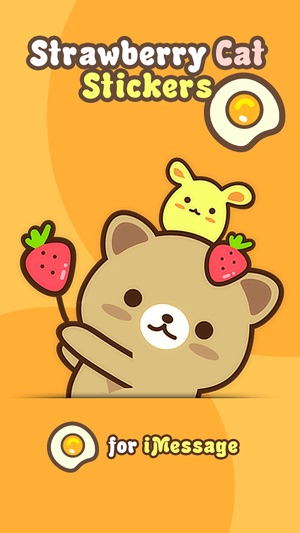 Strawberry Cat Pro - Cute Stickers by NICE Sticker(圖1)-速報App