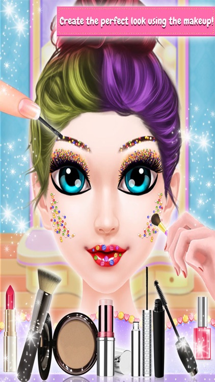 Sweet Candy Make Up Me Salon Game for Girls