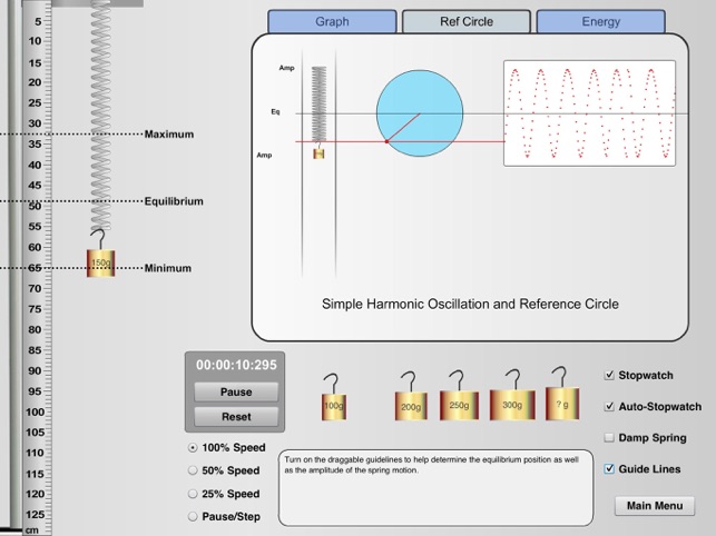 KET Virtual Physics Labs - Simple Harmonic Motion(圖4)-速報App