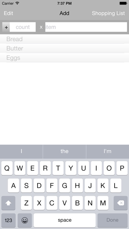 ShopShop - Shopping List
