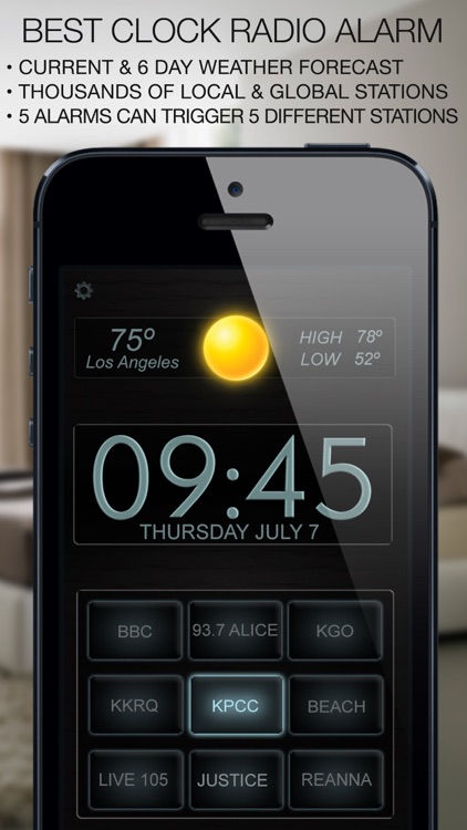 Best Clock Radio Alarm and Weather screenshot-0