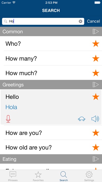 Learn Spanish: Phrases & Words for Travel in Spain screenshot-3