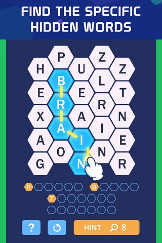 Word Spark Hexa - Block Puzzle screenshot 2