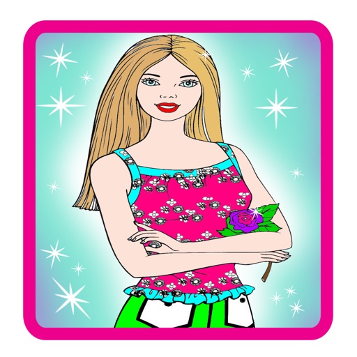 Coloring Book For Kids Princess Games Edition Icon
