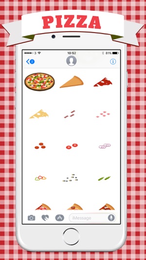 Pizza Maker & Builder - Stickers Pack for iMessage(圖4)-速報App