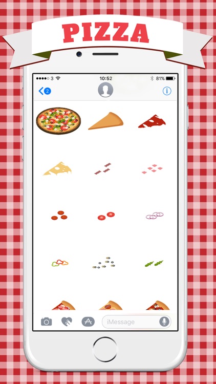 Pizza Maker & Builder - Stickers Pack for iMessage screenshot-3
